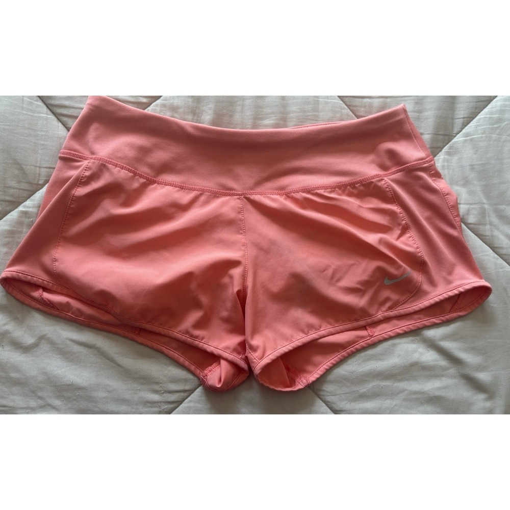 Nike Women's Running‎ Dri-Fit Running Athletic Shorts Apricot Coral Size Small